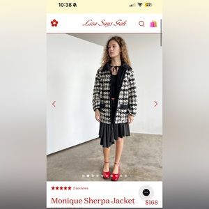 Lisa Says Gah Monique Sherpa Jacket